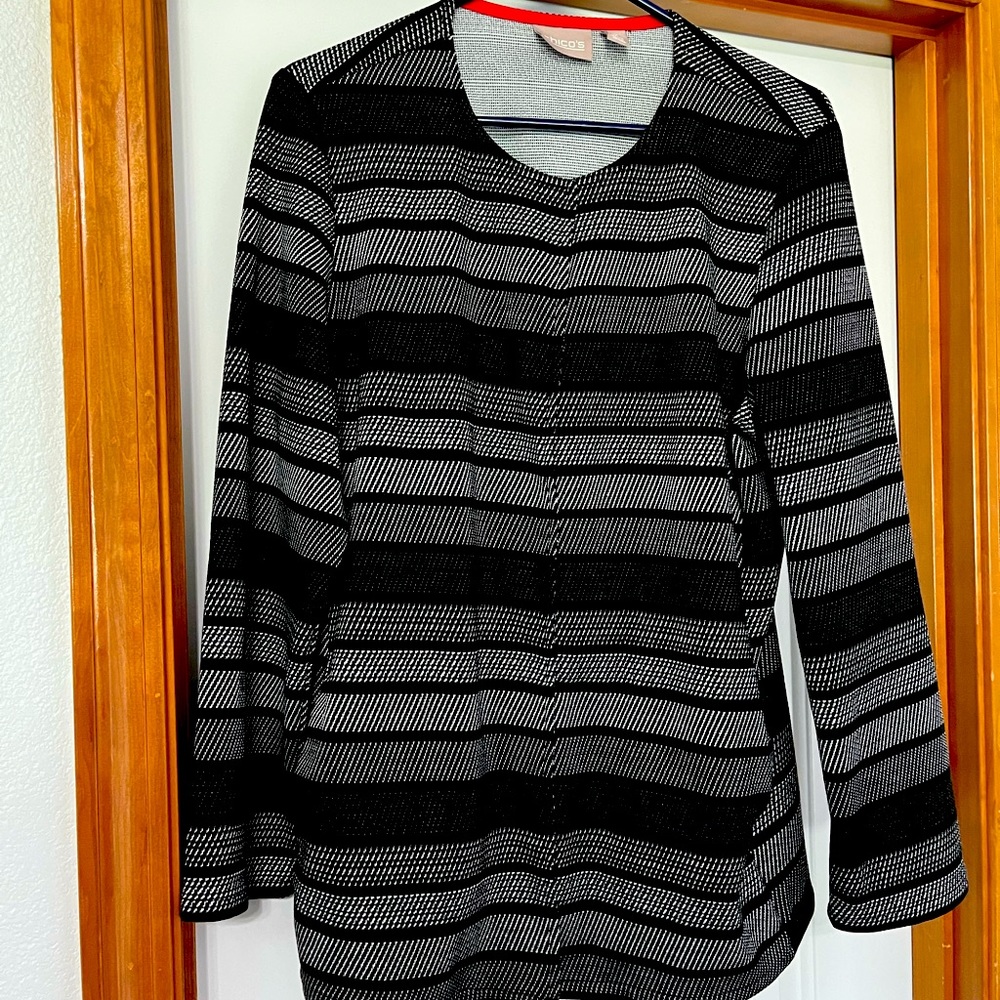 Beautiful Chico’s striped Jacket